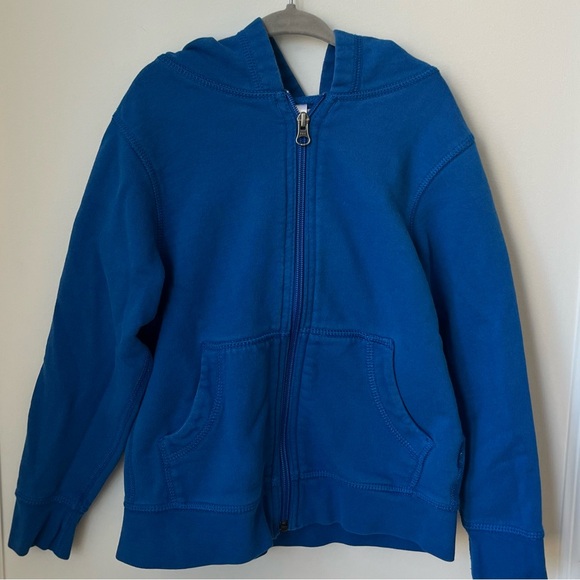 Hanna Andersson Unisex Blue Zip Up Hoodie Size 5/5T - Picture 1 of 4